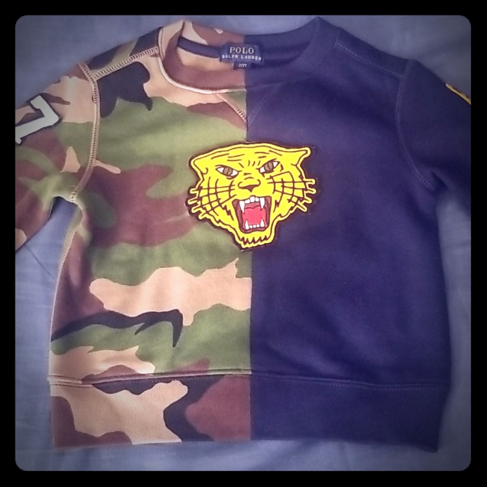 Polo Toddler Boys Roaring Lion Sweatshirt